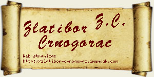 Zlatibor Crnogorac vizit kartica